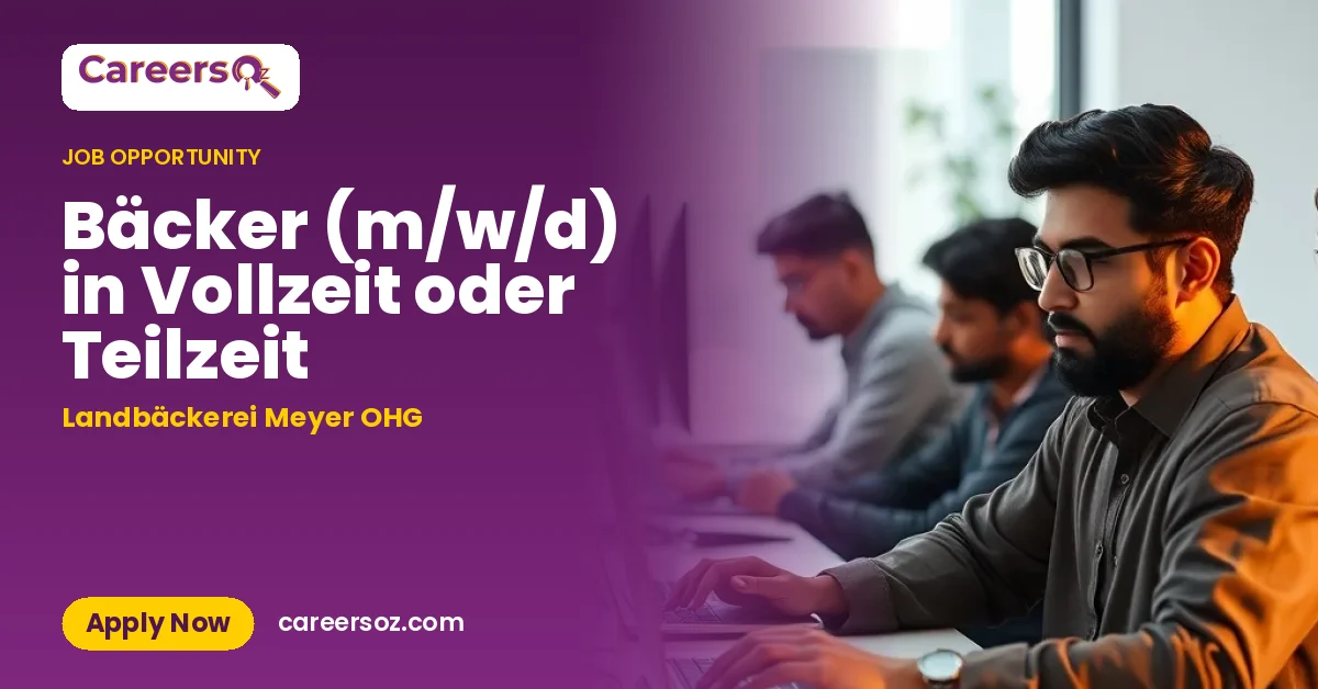 Bäcker (m/w/d) in Vollzeit oder Teilzeit – Landbäckerei Meyer OHG