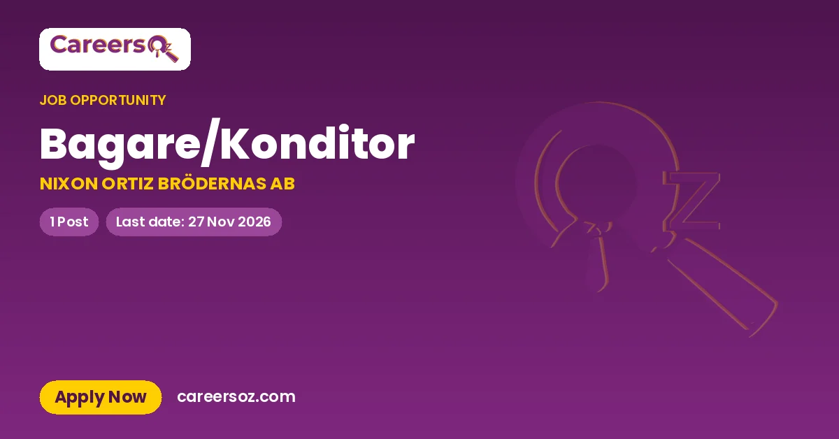 Bagare/Konditor – NIXON ORTIZ BRÖDERNAS AB
