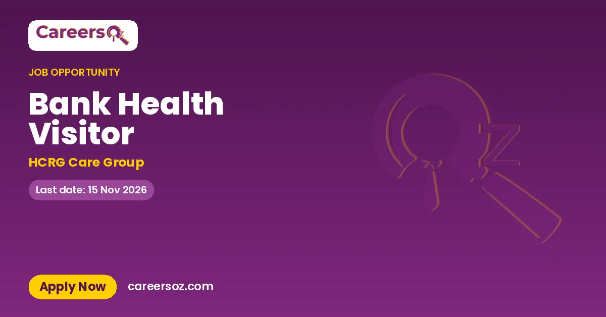 Bank Health Visitor – HCRG Care Group