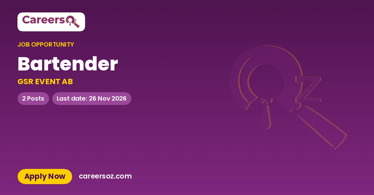 Bartender – GSR EVENT AB