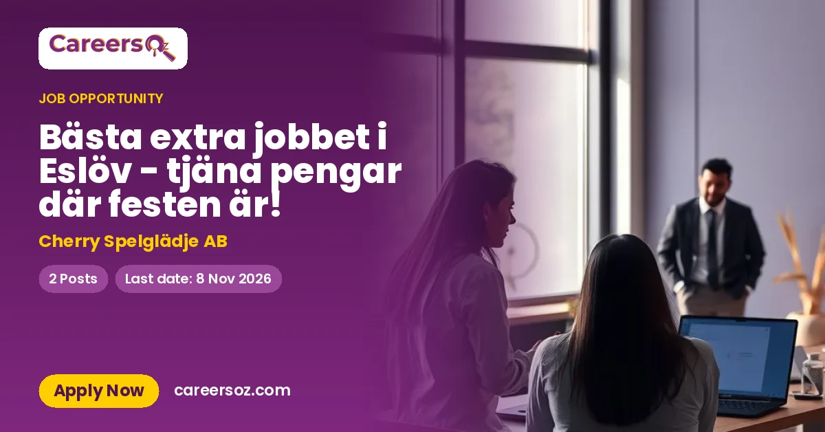 Bästa extra jobbet i Eslöv - tjäna pengar där festen är! – Cherry Spelglädje AB