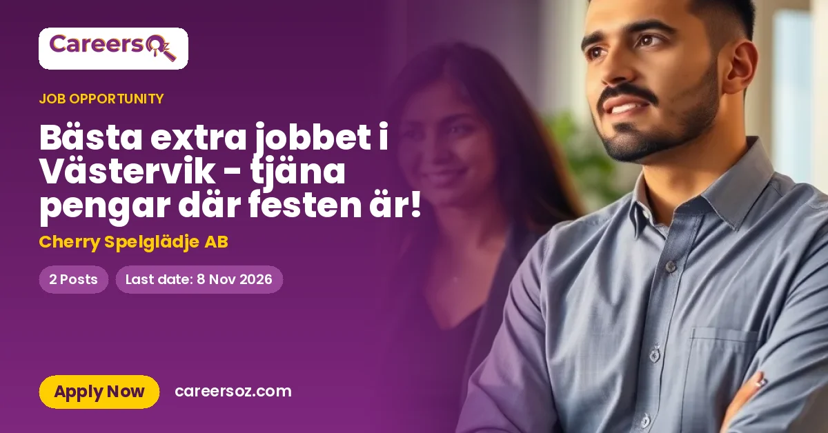 Bästa extra jobbet i Västervik - tjäna pengar där festen är! – Cherry Spelglädje AB