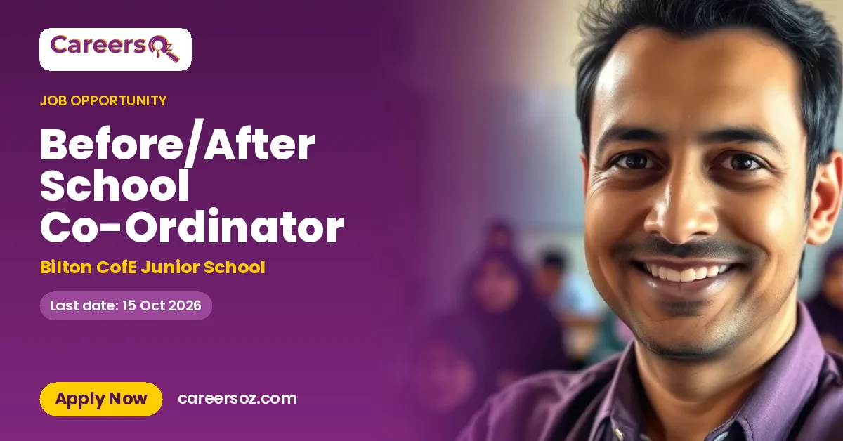 Before/After School Co-Ordinator – Bilton CofE Junior School