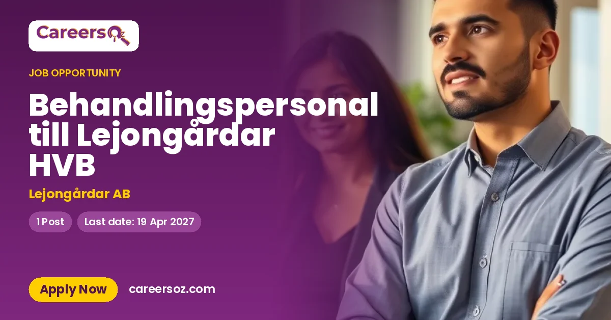 Behandlingspersonal till Lejongårdar HVB – Lejongårdar AB