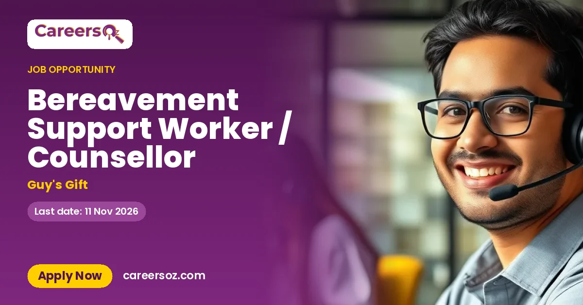 Bereavement Support Worker / Counsellor – Guy's Gift
