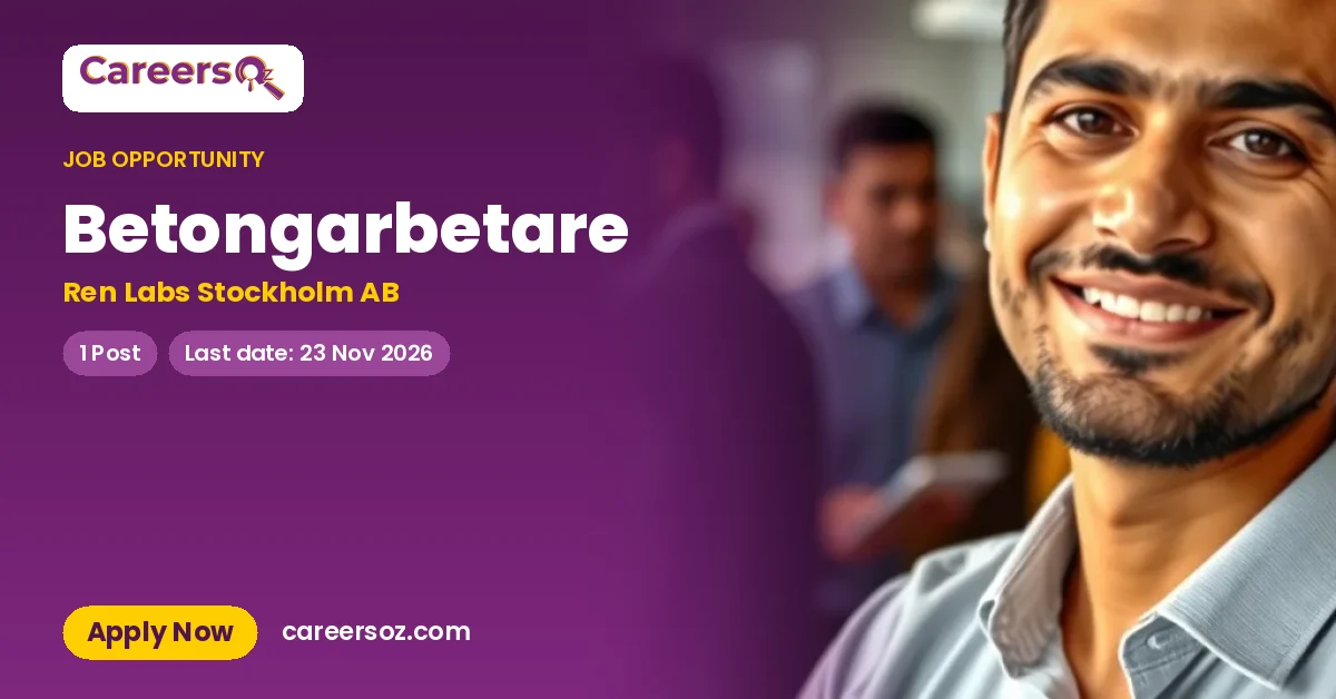 Betongarbetare – Ren Labs Stockholm AB