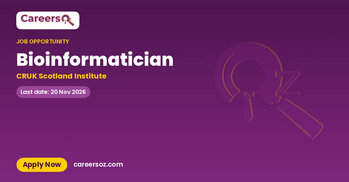 Bioinformatician – CRUK Scotland Institute