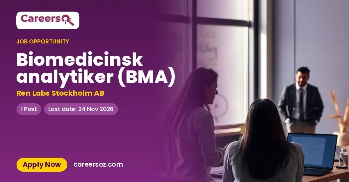 Biomedicinsk analytiker (BMA) – Ren Labs Stockholm AB