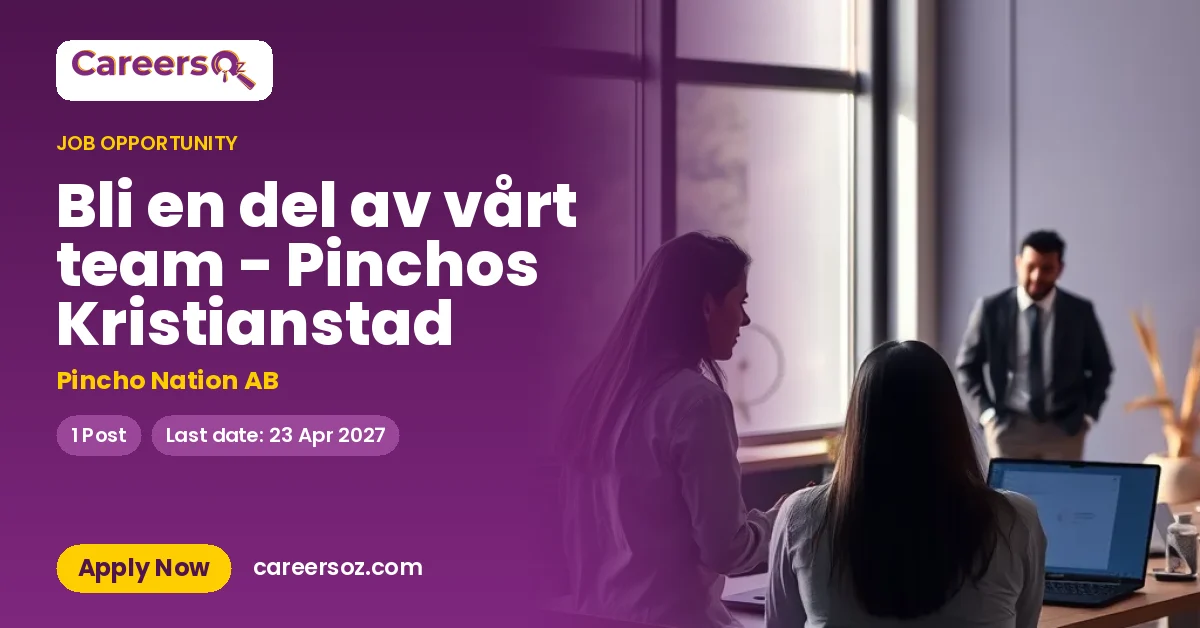 Bli en del av vårt team - Pinchos Kristianstad – Pincho Nation AB