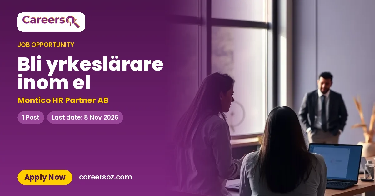 Bli yrkeslärare inom el – Montico HR Partner AB