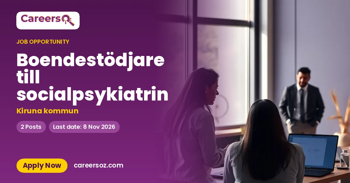 Boendestödjare till socialpsykiatrin – Kiruna kommun