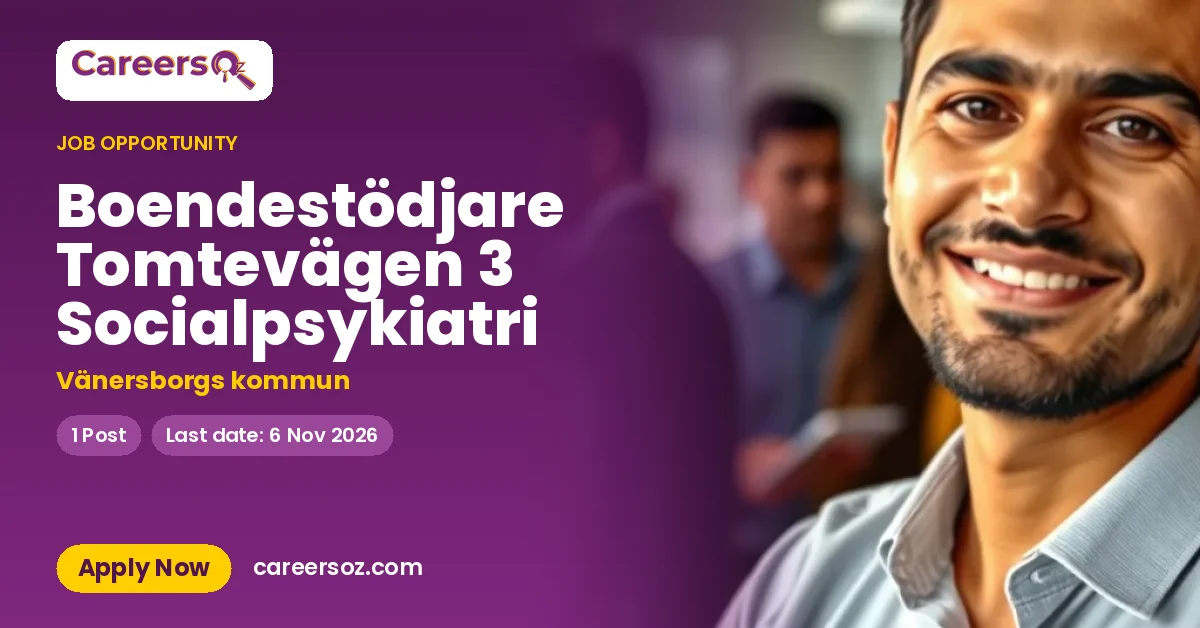 Boendestödjare Tomtevägen 3 Socialpsykiatri – Vänersborgs kommun