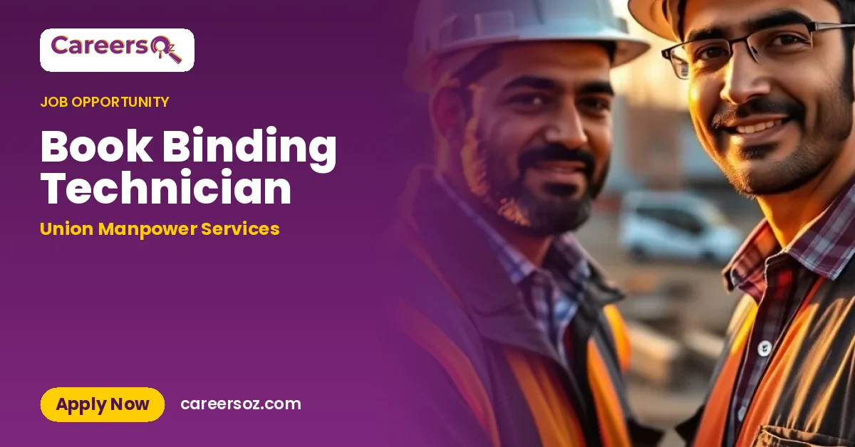 Book Binding Technician – Union Manpower Services