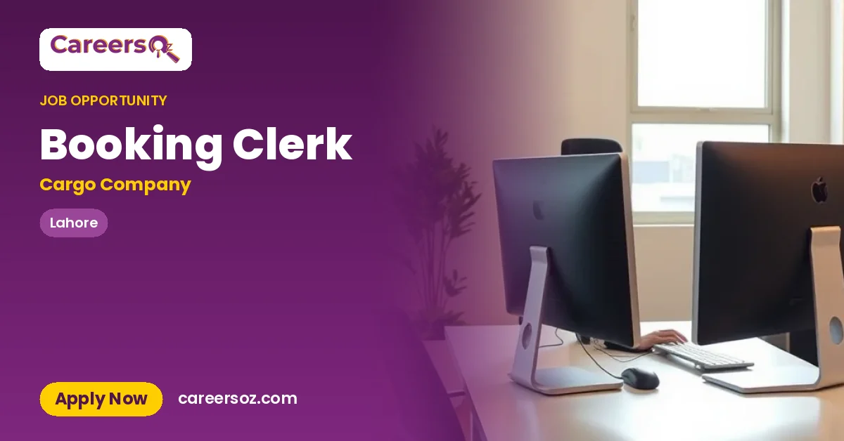 Booking Clerk – Cargo Company