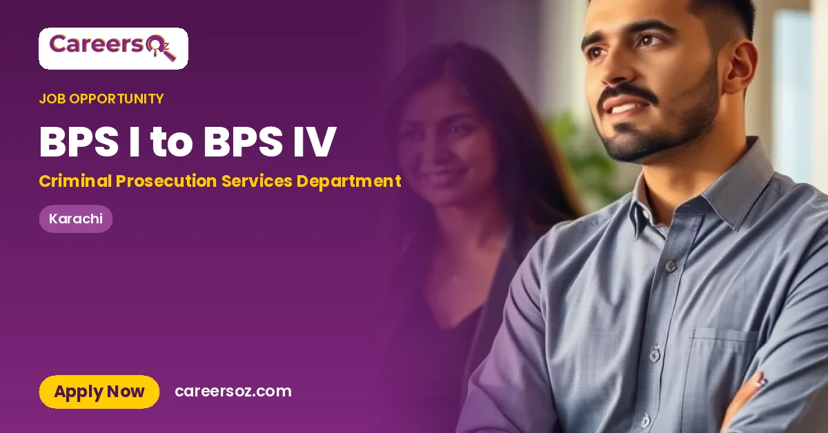 BPS I to BPS IV – Criminal Prosecution Services Department