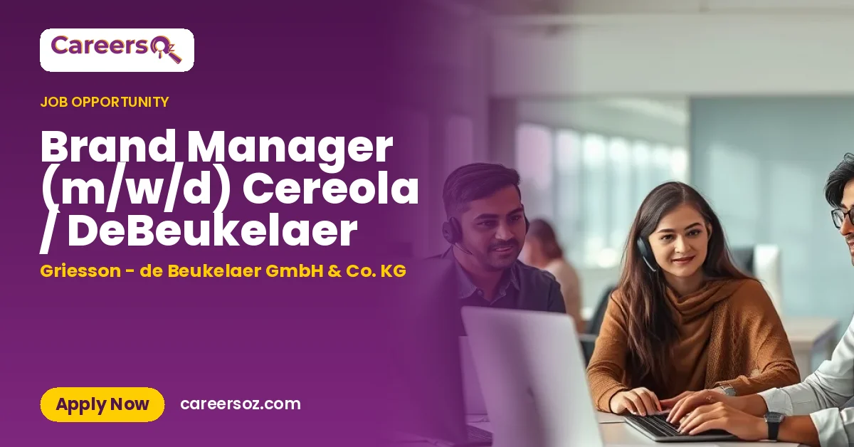 Brand Manager (m/w/d) Cereola / DeBeukelaer – Griesson - de Beukelaer GmbH & Co. KG