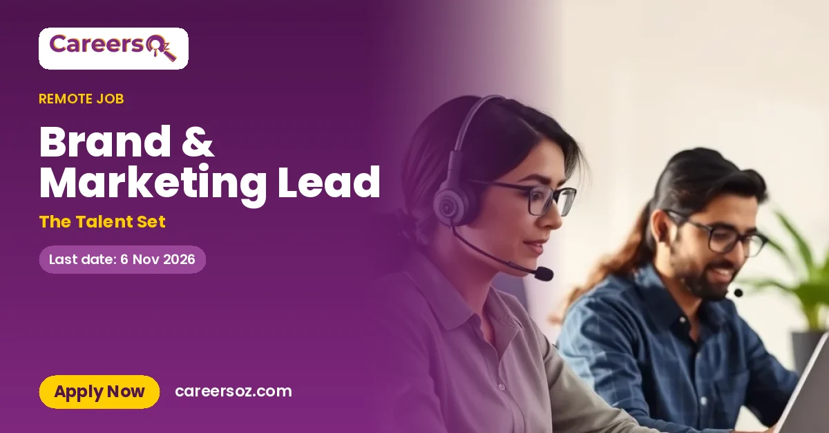 Brand & Marketing Lead – The Talent Set