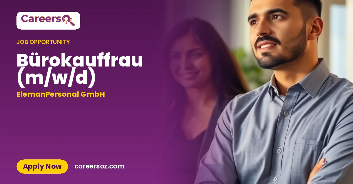 Bürokauffrau (m/w/d) – ElemanPersonal GmbH