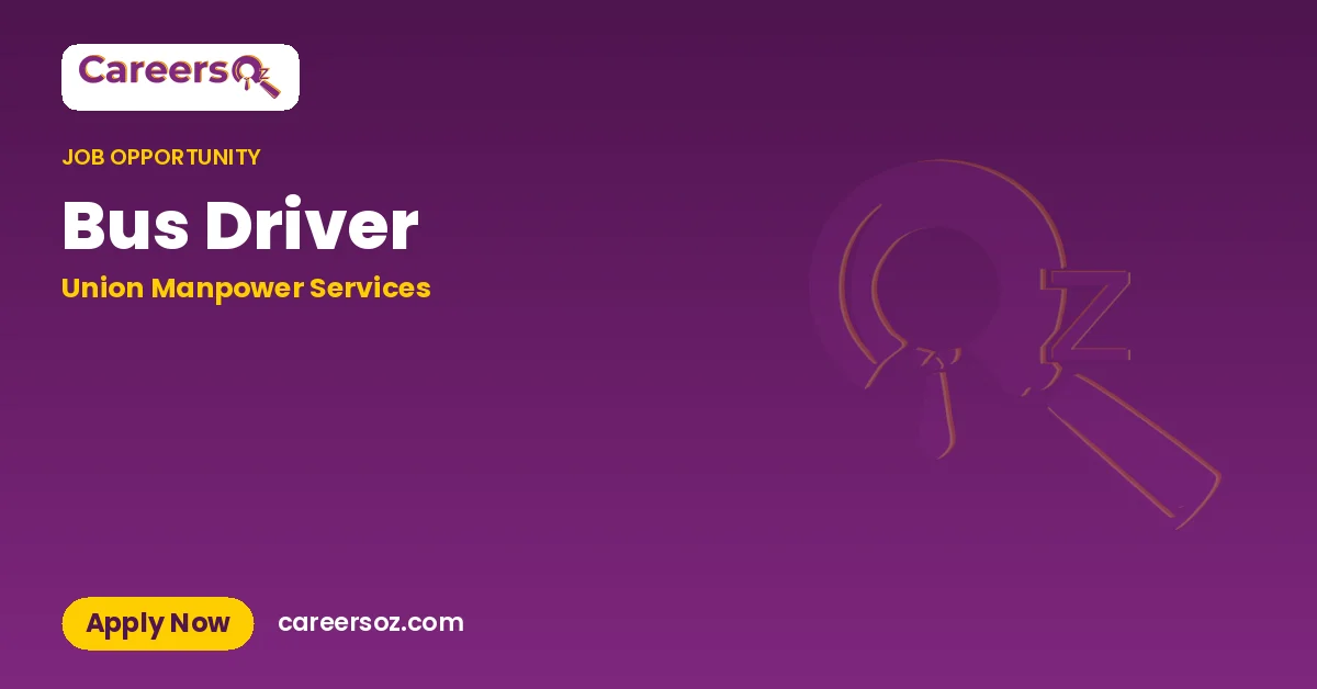 Bus Driver – Union Manpower Services