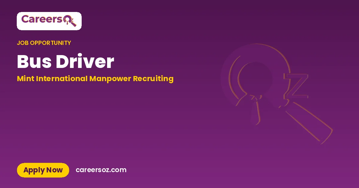 Bus Driver – Mint International Manpower Recruiting