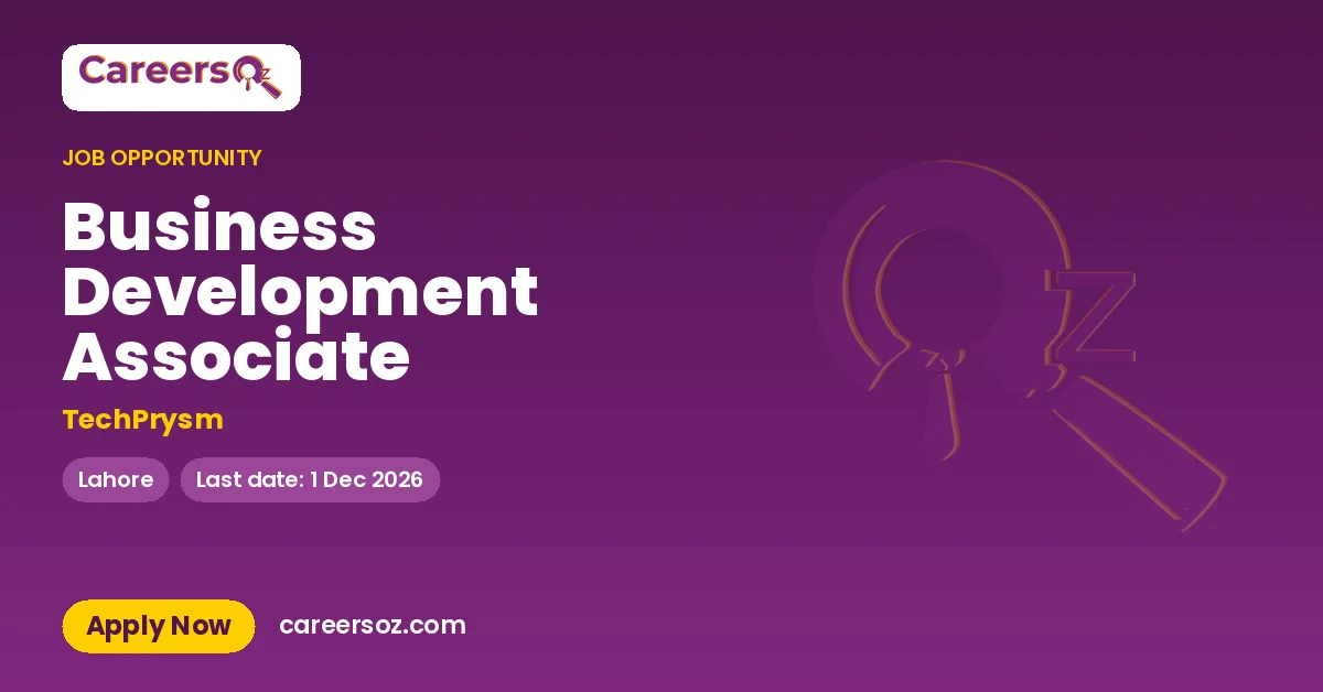 Business Development Associate – TechPrysm