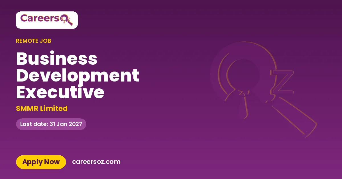 Business Development Executive – SMMR Limited