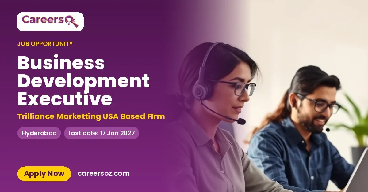 Business Development Executive – Trilliance Marketting USA Based FIrm