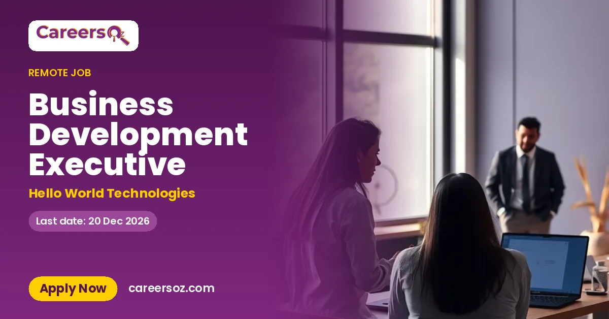 Business Development Executive – Hello World Technologies