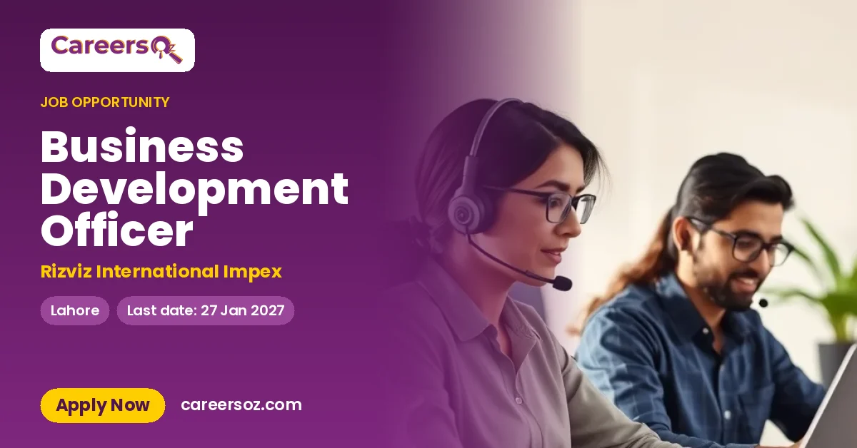 Business Development Officer – Rizviz International Impex