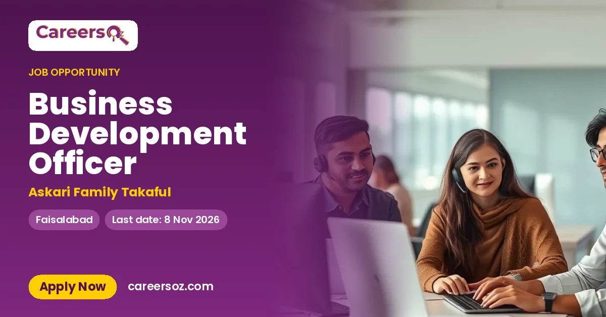 Business Development Officer – Askari Family Takaful