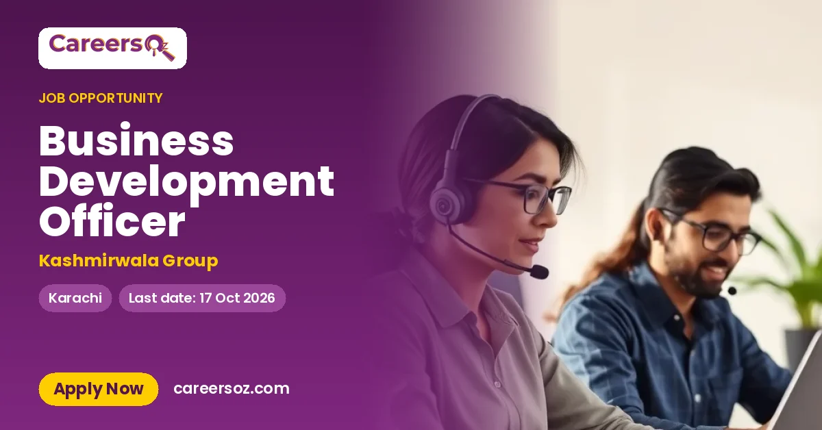 Business Development Officer – Kashmirwala Group