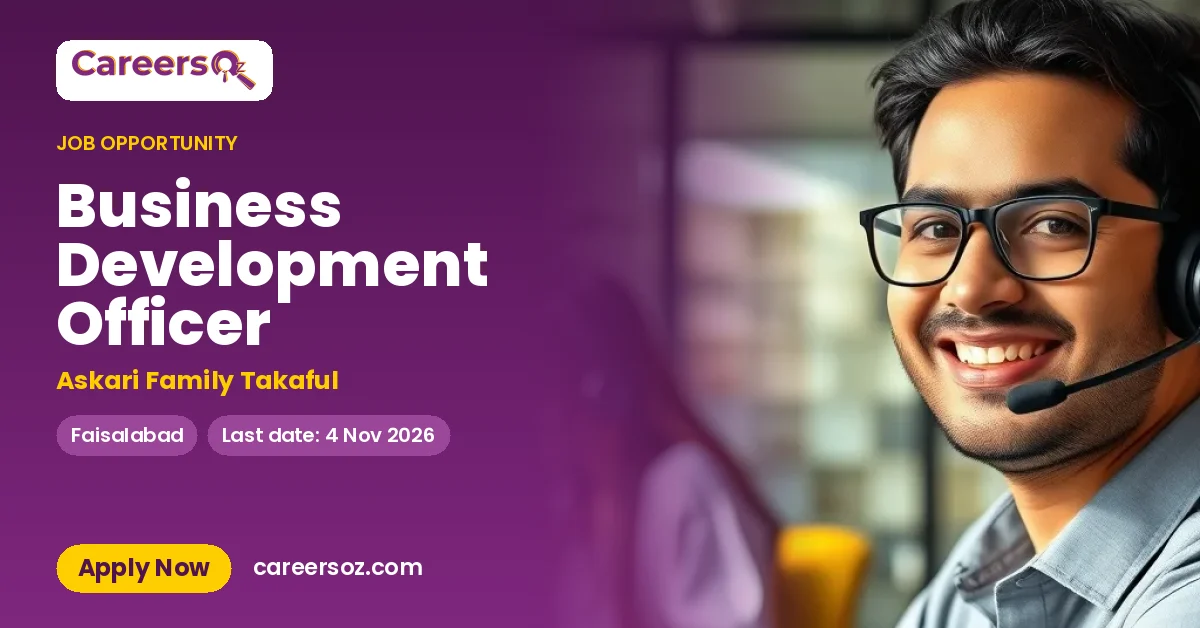 Business Development Officer – Askari Family Takaful