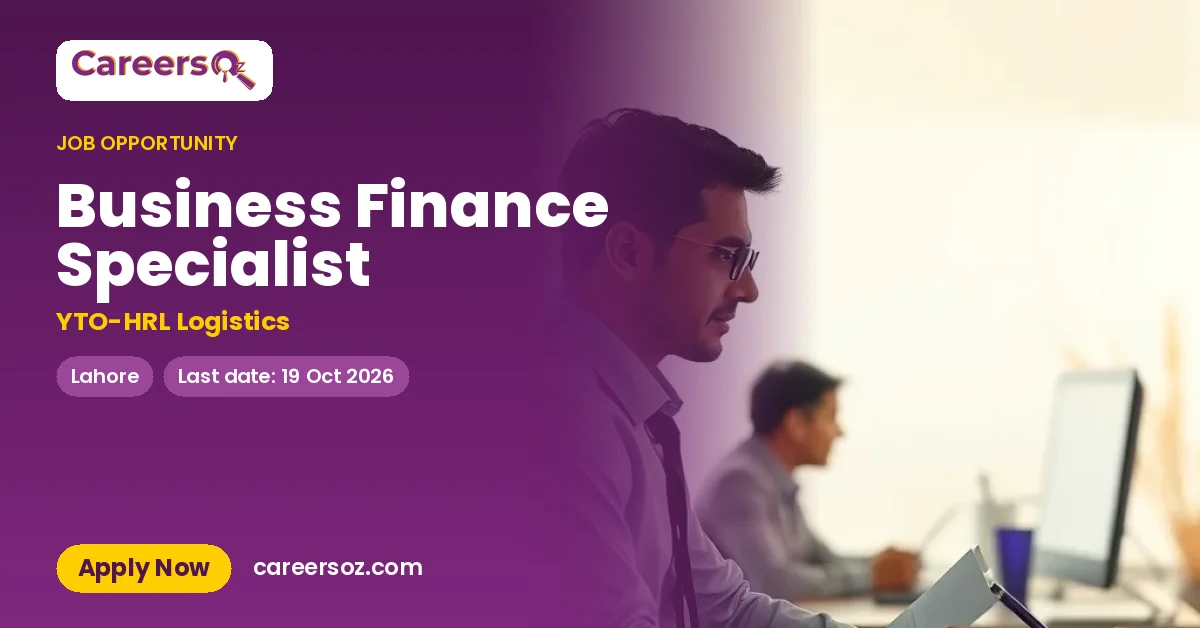 Business Finance Specialist – YTO-HRL Logistics