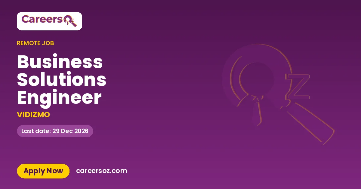 Business Solutions Engineer – VIDIZMO