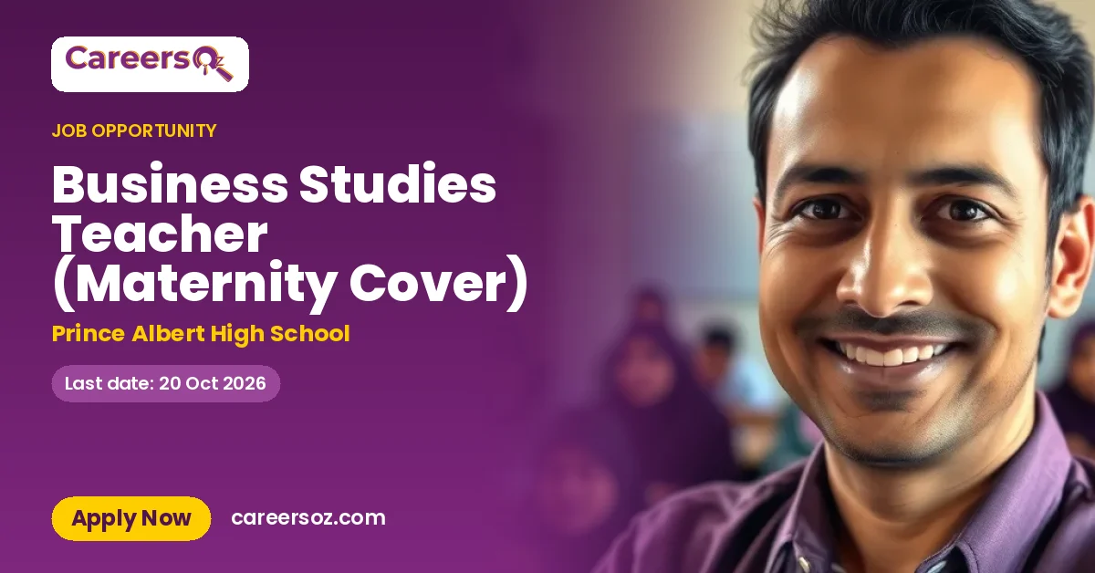 Business Studies Teacher (Maternity Cover) – Prince Albert High School