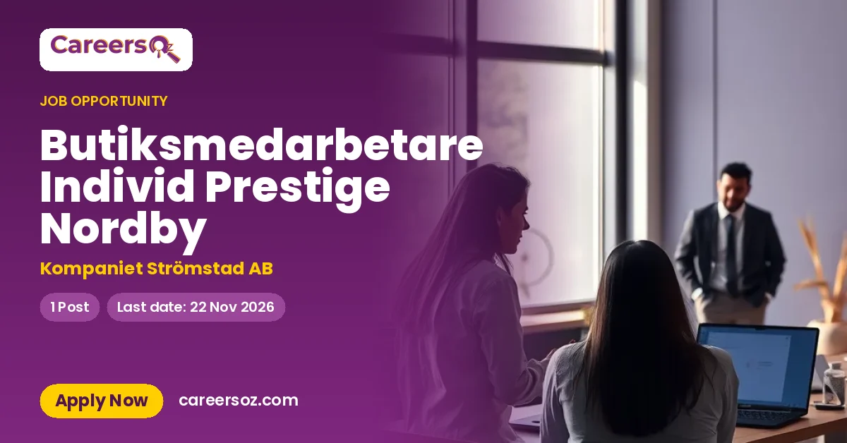 Butiksmedarbetare Individ Prestige Nordby – Kompaniet Strömstad AB