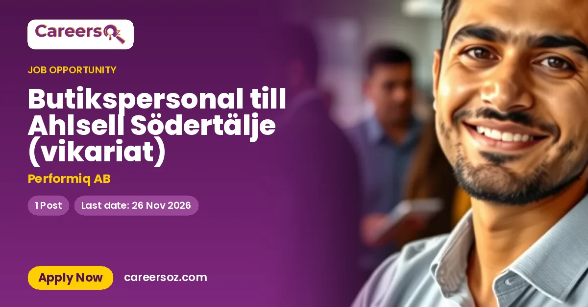 Butikspersonal till Ahlsell Södertälje (vikariat) – Performiq AB