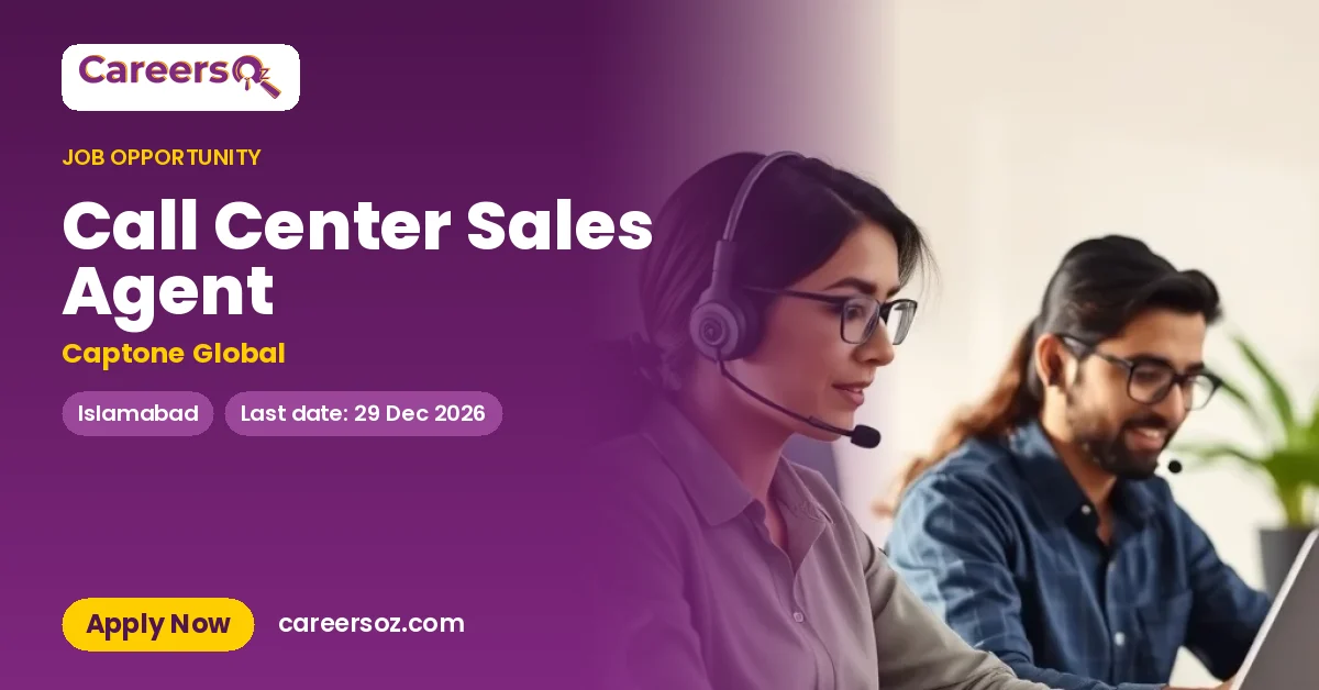 Call Center Sales Agent – Captone Global