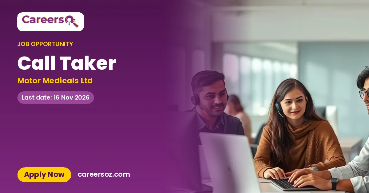 Call Taker – Motor Medicals Ltd