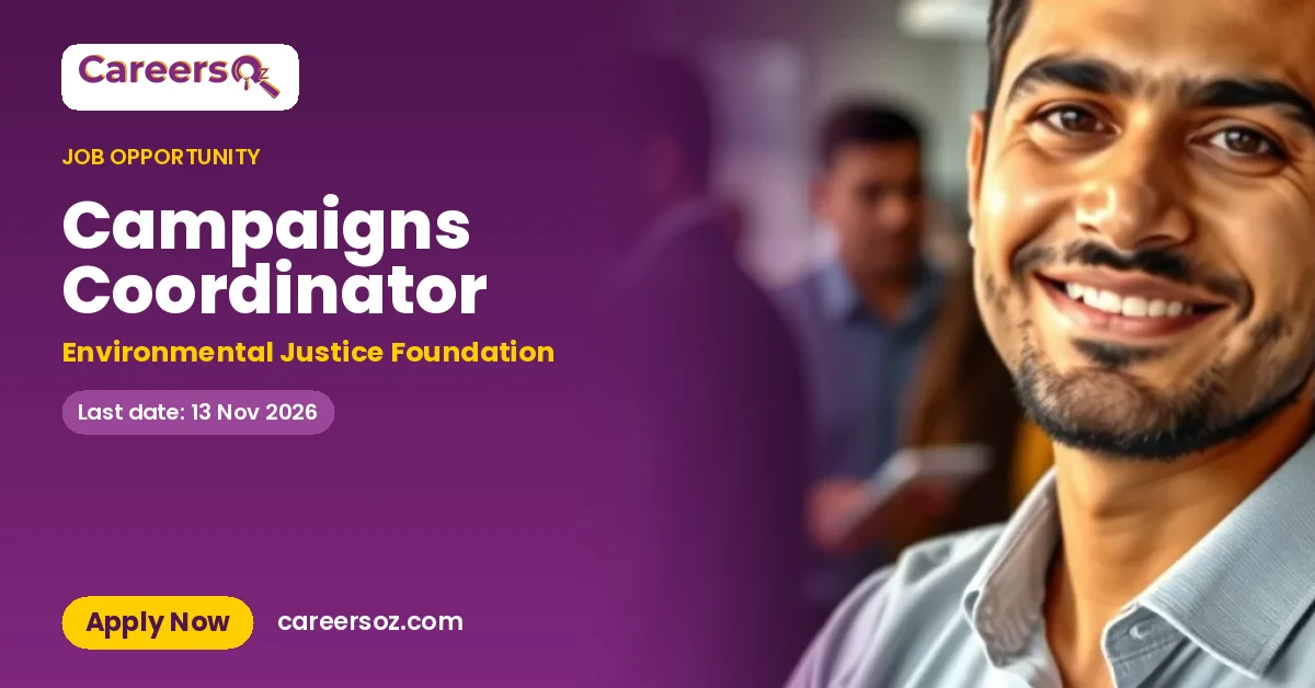 Campaigns Coordinator – Environmental Justice Foundation
