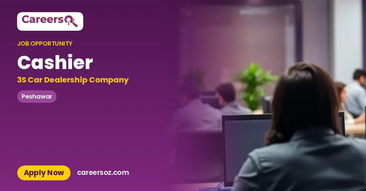Cashier – 3S Car Dealership Company