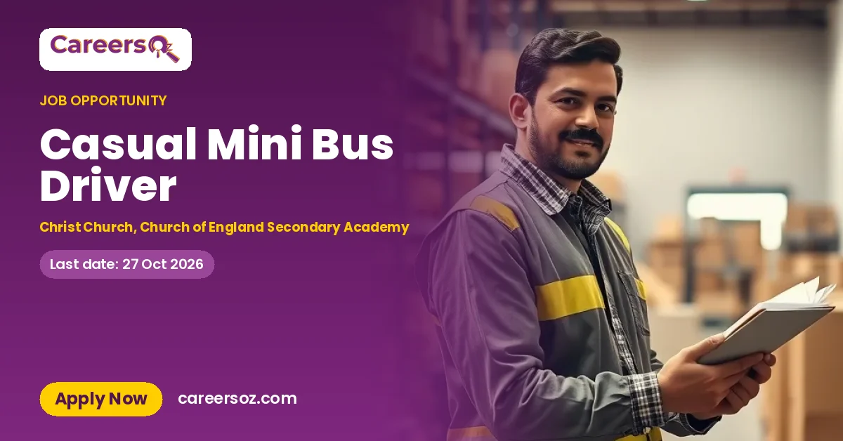 Casual Mini Bus Driver – Christ Church, Church of England Secondary Academy
