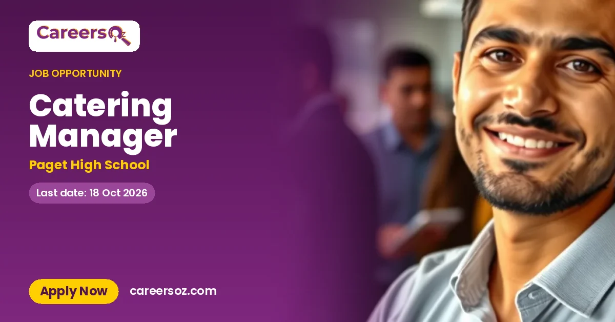 Catering Manager – Paget High School
