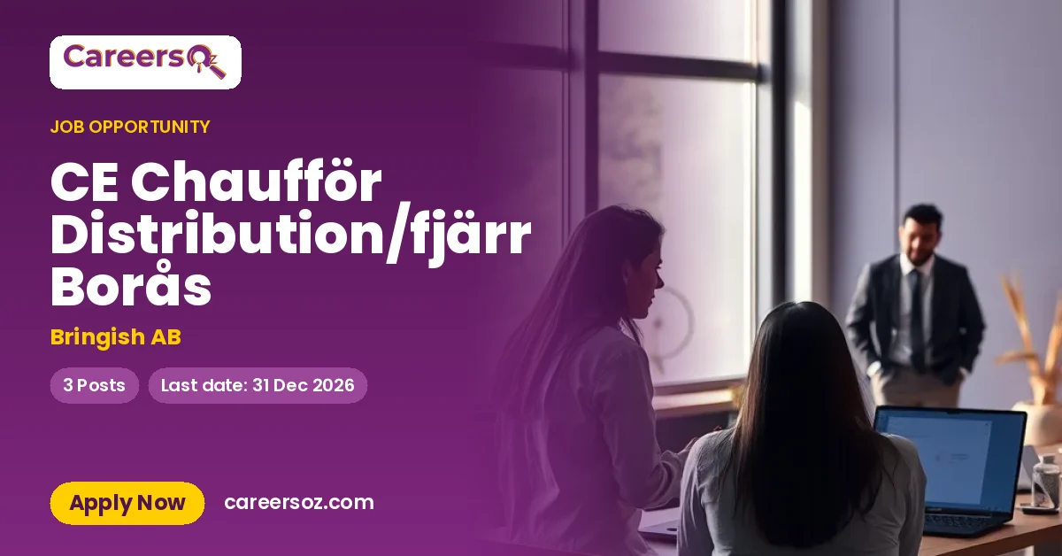 CE Chaufför Distribution/fjärr Borås – Bringish AB