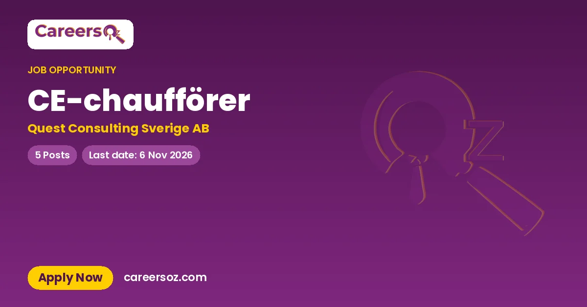 CE-chaufförer – Quest Consulting Sverige AB