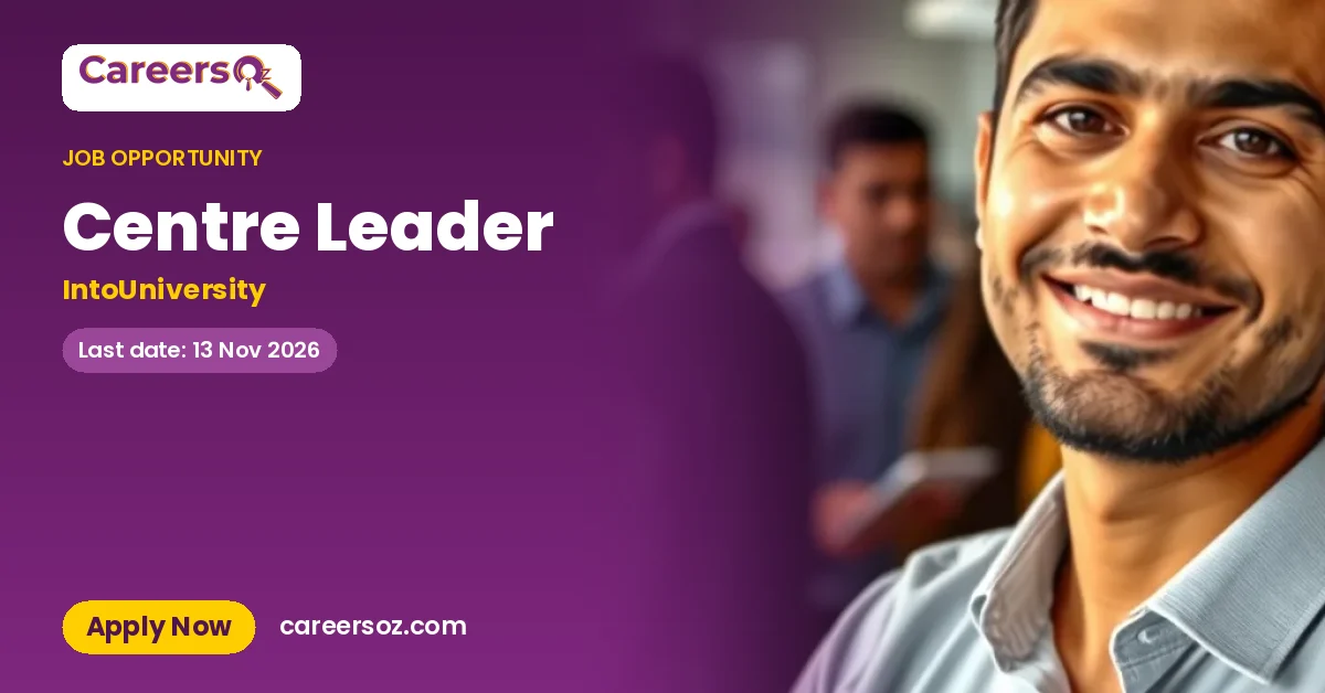 Centre Leader – IntoUniversity