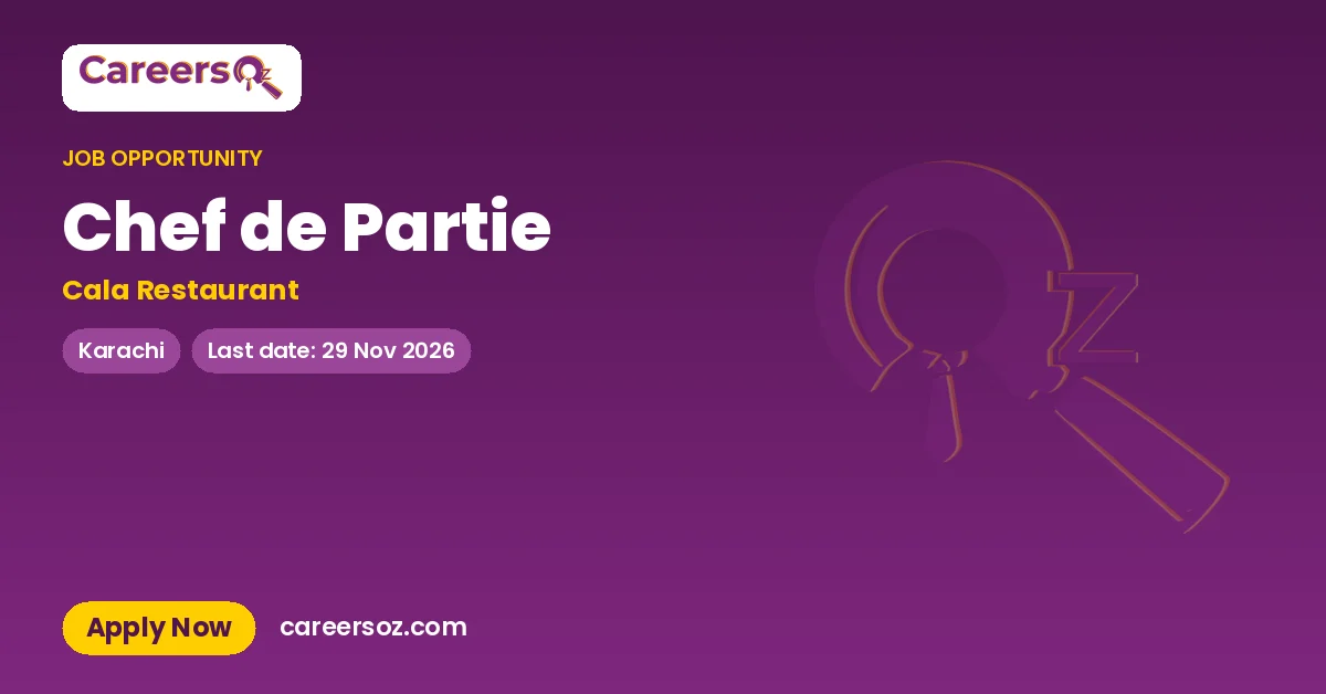 Chef de Partie – Cala Restaurant