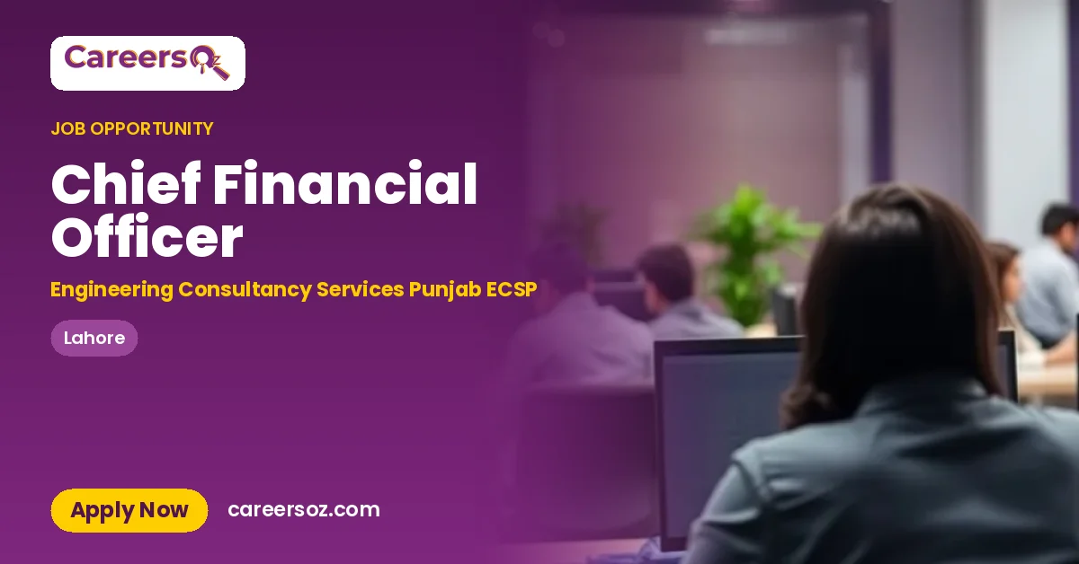 Chief Financial Officer – Engineering Consultancy Services Punjab ECSP
