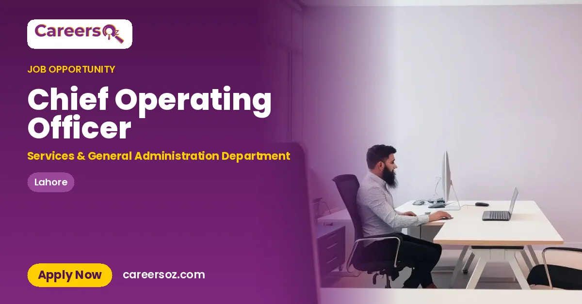 Chief Operating Officer – Services & General Administration Department