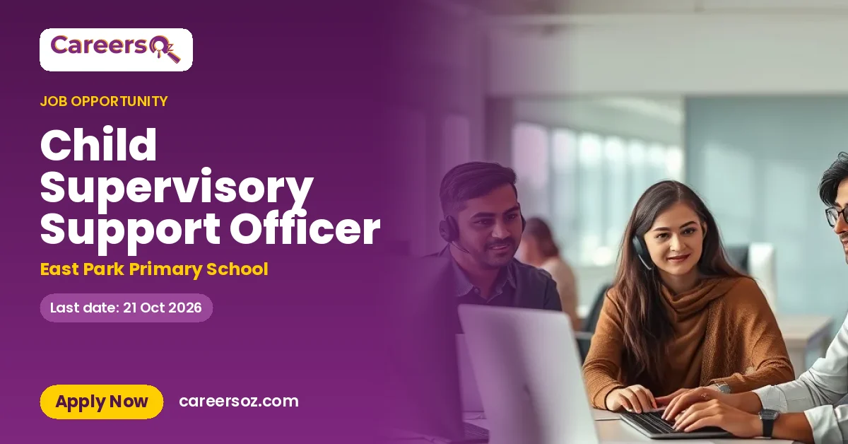 Child Supervisory Support Officer – East Park Primary School